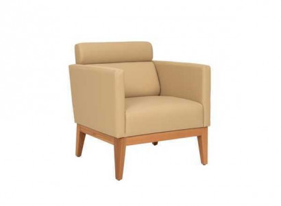 Beige club armchair Relax 1-seater designer armchair living room chair